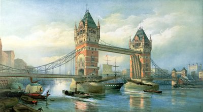 The Tower Bridge, London by English School